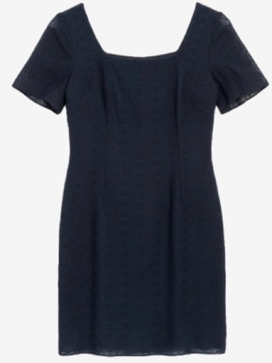 Karl Lagerfeld Dresses & Skirts - 🛍️ Karl Lagerfeld Navy Eyelet Shift Dress Size 8